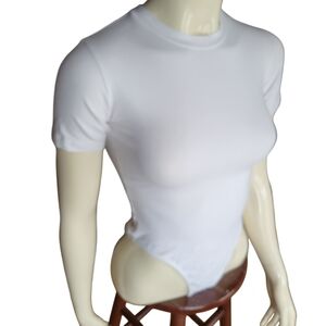 size small Los Angeles Apparel white bodysuit